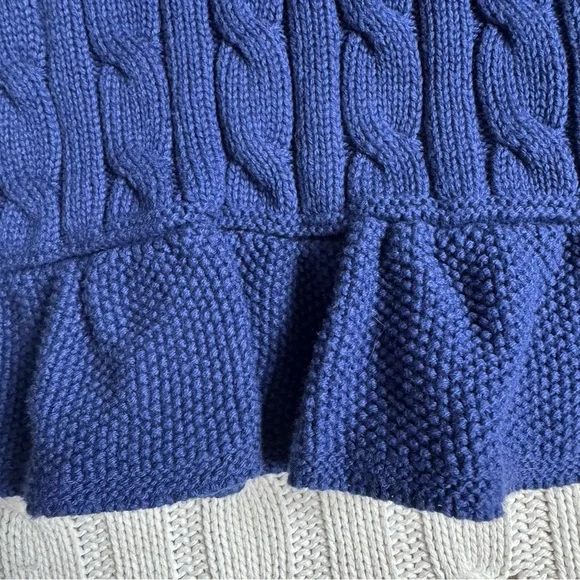 Polo Ralph Lauren Baby Girls Cable Knit Sweater 18 Mo EUC Long Sleeve Top Chic - Picture 4 of 7